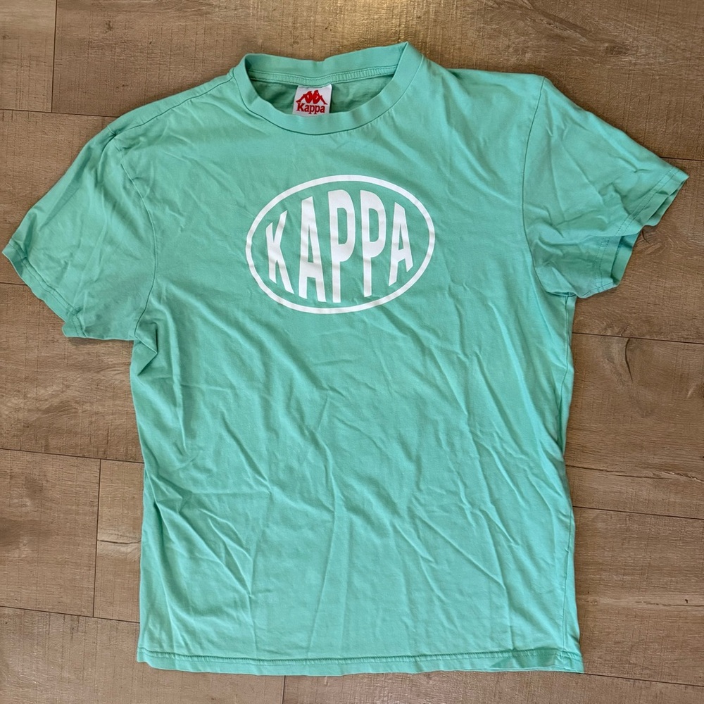 Kappa authentic Pop Esazar model tshirt size large mint green spring preppy